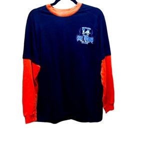 Biker Shirt Long Sleeve T Shirt Men's Size Large.